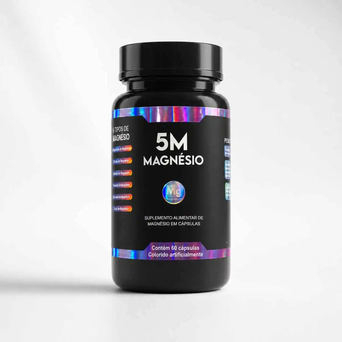5M - Magnésio - 60 Cápsulas - O primeiro e original 5M